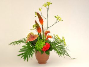 Hoog bloemstuk